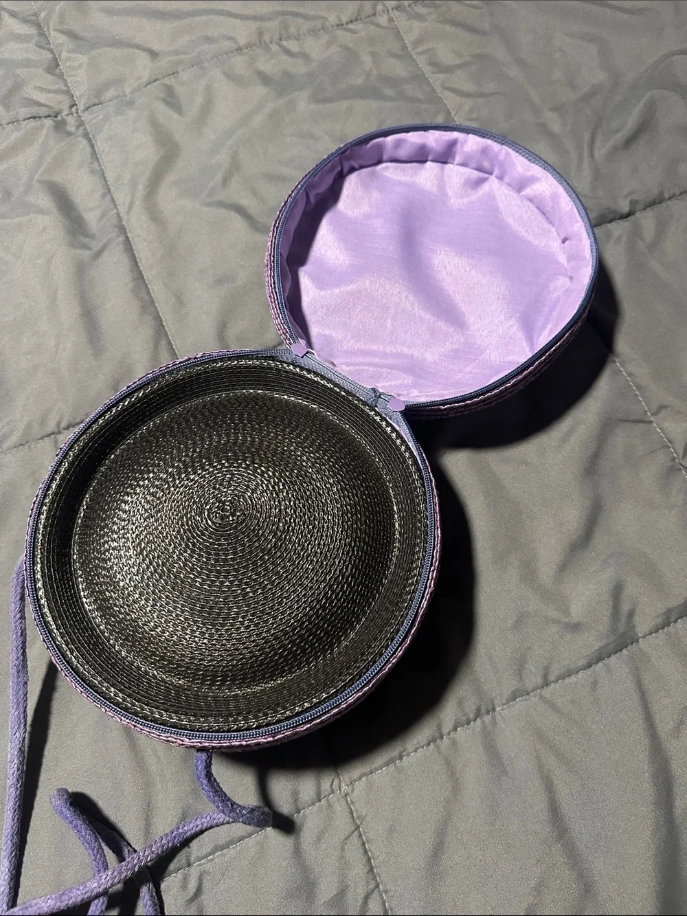 Pillbox Poly Straw Hat
